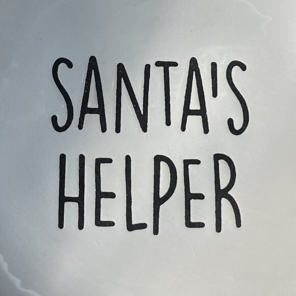 Holiday time Christmas Plate 7" Santa's Helper - Picture 4 of 6